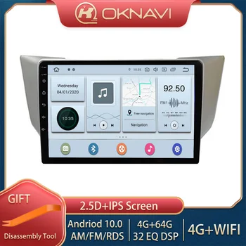 OKNAVI 4G+64 G Android 9.0 Anténu WIFI, Bluetooth, Multimediálny Prehrávač, autorádio 2 Din GPS Navigácia Pre Lexus RX300 RX330 RX350