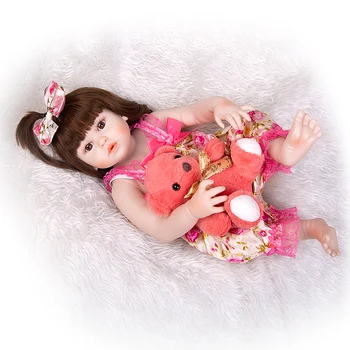 Nový Príchod 57 CM Silikónový celého Tela Znovuzrodené Deti Bábiky Fantasy Baby Doll Hračka Pre Dieťa Narodeninám Spaním Playmate Hračka