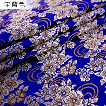 Žakárové šaty textílie brocade textílie pre kimono materiál na šitie kvet textílie pre DIY