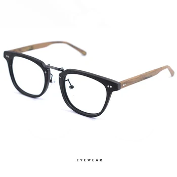 AZB Vintage Dreva Mužov Okuliare Rámy Námestie Predpis Optické Okuliare Rámy pre Mužov okuliare oculos de grau