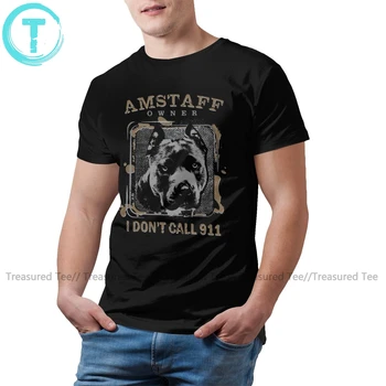 Amstaff Tričko Americkej Stanffordshire Teriér T-Shirt Mužov Bavlna Tee Tričko Roztomilý Grafiky Krátke Rukávy Tričko