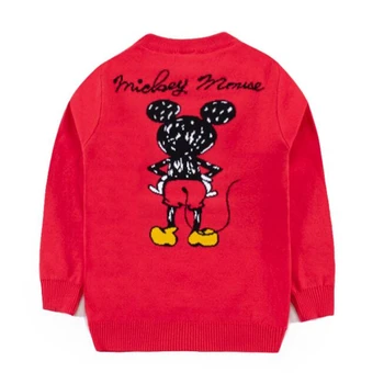 Disney Deti Baby Chlapci, Dievčatá Sveter Mickey Mouse Pletené Oblečenie Cartoon Dlhý Rukáv Pulóver Topy Zimné Unisex Klesnutie