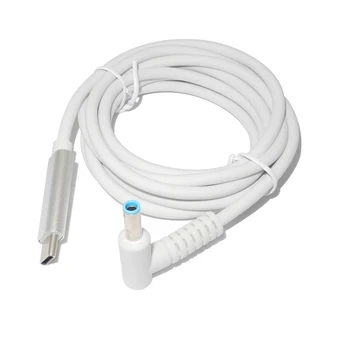 USB Typu C PD Nabíjací Kábel Kábel 19.5 V 4.5*3.0 mm Modrá Tip Muž Plug Prevodník Dc Napájací Adaptér Nabíjačka Hp, Notebook