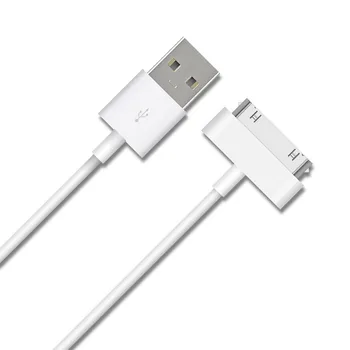 10PCS/VEĽA Dátový USB Kábel Nabíjačky Pre iPhone 4 4s, iPod Nano iPad 2 3 iPhone 30 Pin Kábel USB 1m Nabíjacieho Adaptéra Údajov Sync Kábel