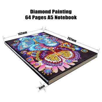 2019 Nových Prírastkov Špeciálne Tvarované pre Notebook 5d Diamond Maľovanie A5 Denník Kniha Diamond Výšivky Predaj Mozaikové Obrázky Darček