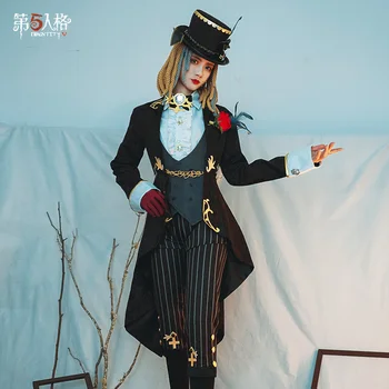 Demi Bourbon Voličov, Víno verdikt cos Identity V anime žena cosplay kostým nastaviť Tričko + vesta + kabát + nohavice + hat + rukavice
