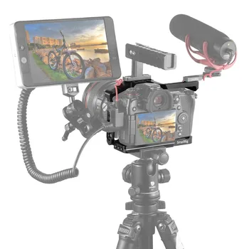 SmallRig G9 Klietka pre Panasonic Lumix G9 Rýchle Uvoľnenie Dslr Fotoaparát Klietka S Nato Železničnej Studenej Obuvi Arca Swiss Doska -2125