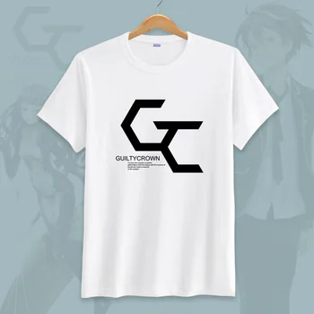 Letné T-shirt Vinný Koruny Inori Yuzuriha Cosplay T Shirt pánske Bavlnené Krátke Sleeve T Shirt Tees