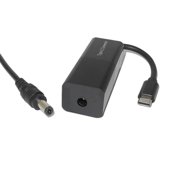 5.5X2.5 mm na USB Typu C Konektor Converter, 65W USB-C Prenosný Nabíjací Kábel Dc Konektor Napájací Adaptér Konektor pre Notebook, Mobilný Telefón