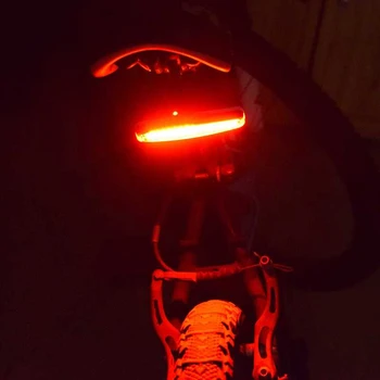 Bicykel Zadné Svetlo 6 Režimov USB Nepremokavé BICYKEL Cestný Bicykel zadné Svetlá Red COB LED Cyklistické Výstražné Svetlá zadné svetlo