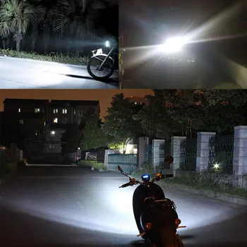 2 KS Motocykel LED BA20D H6 Led Žiarovka P15D H4 Led Moto Svetiel Motorových Skúter Svetlomet DRL Hmlové Svetlá Biela Žltá Ice Blue