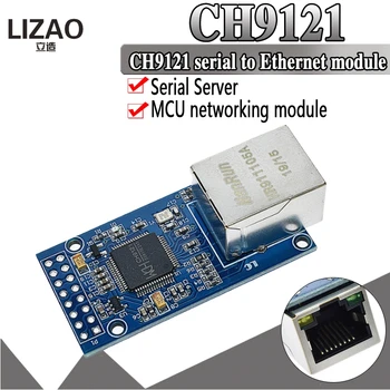 CH9121 UART Sériový Port Siete Ethernet Modul Prenosu TTL Modul Priemyselné Microcontroller STM32 TCP/IP 51 3.3 V, 5V
