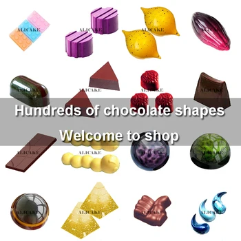 3D Čokoládu Formy Zásobník Plastové Oblasti Loptu Formy Čokoláda Polykarbonátu Forme Formy na Čokoládu Pekáreň Nástroj na Formy na Pečenie