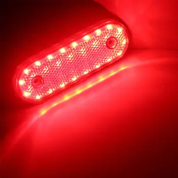10 Ks Náves RV Odbavenie Bočné Obrysové Svetlo 20 LED, Povrchová Montáž E7CA