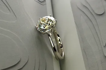 Korunu Promise ring Reálne 925 Sterling silver AAAAA Cubic Zirconia Enagement Svadobné Kapela Prstene pre ženy, mužov Prst Šperky Darček