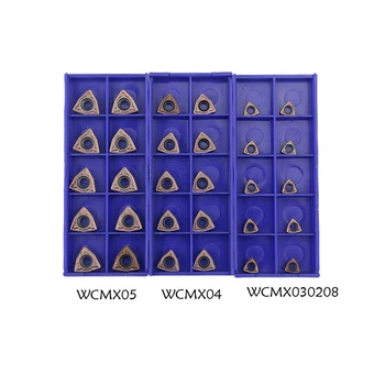10PCS WCMX030208 WCMX040208 WCMT050208 WCMT06T308 WCMT080412 Frézy nástroje na Sústruženie, u vŕtať karbidu vložiť