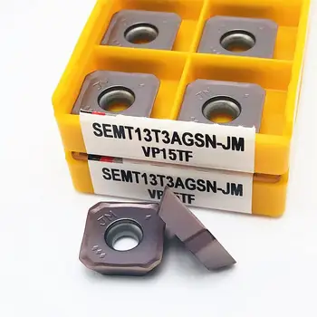 Karbidu vložiť SEMT13T3AGSN JM VP15TF kvalitné CNC rezanie časti nástroj na konci mlyn SEMT 13T3 sústruh nástroj otáčania nástroja SEMT