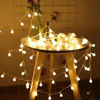 3Meter LED Víla String Svetlá Batérie USB Cherry Gule svadobné, Vianočné Vonkajšie Izba Garland Dekorácie