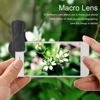 APEXEL 2v1 Objektív 0.45 X širokouhlý+12,5 X Makro Objektív Profesionálne HD Kamery Telefónu Objektív Pre iPhone 8 7 6 Plus Xiao Samsung LG
