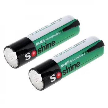 Soshine 4pcs/veľa 1.2 V 2500mAh Ni-MH Dobíjacie Batérie s obsahom Niklu List pre Skrutkovač / Vŕtačka Vysoká Kvalita Vysoká kapacita