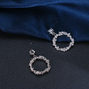 Bettyue Nové Fascinujúce Okrúhle Náušnice Pre Ženu Módne Šperky S Kubický Zirkón Závesné Dekorácie V Banquet Strany