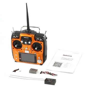 Pôvodné RadioLink AT10 II 2.4 Ghz, 12CH RC Vysielač s R12DS Prijímač PRM-01 Napätie Vrátiť Modul Batérie pre RC Quadcopte
