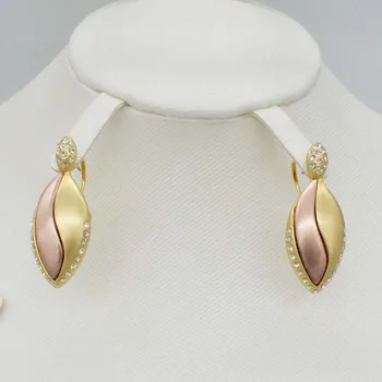 2019 NOVÝ unikátny zlatý náhrdelník kolokačných módne kruhové prívesok, náušnice, šperky pre ženy v Dubaji nezmizne NASTAVIŤ