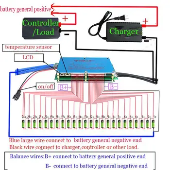 16S 120A smart board lipo lítium-Polymérová BMS/PCM/PCB batérie ochrany rada pre 16 Pack 18650 Li-ion Batéria Bunky (ANT BMS)