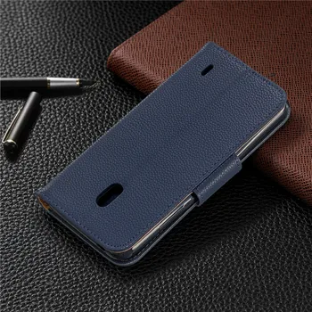 Flip Kožené Magnetické Telefón puzdro Pre Nokia 5.1 5.3 3.1 2.1 4.2 6.2 7.2 2.3 2.2 1.3 1 plus prípade celého Tela Peňaženka Black Kryt