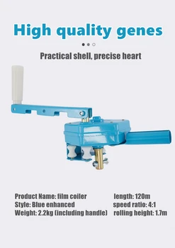 Emisie skleníkových príručka film winder ručné ventilátor malé film strane koľajových top koľajových kórejský turbíny uzávierky stroj