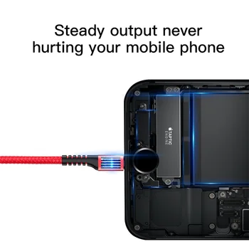 Držiak do auta na jar vysúvacie usb nabíjací kábel pre iPhone xs max xr x 8 7 6 plus 5s ipad usb nabíjací kábel 1m 2A nylon Pletená