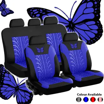 Univerzálny Auto Motýľ 3D prestieranie Celý Set autosedačky Chránič Auto prestieranie Polyester Textílie Univerzálny Vyhovuje Väčšine Áut