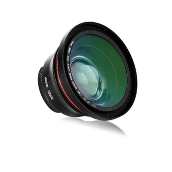 ORDRO širokouhlý Objektív pre 4K Video Videokamera Objektív 1080p Full HD Kamera 37mm 0.39 X Objektív s Makro Časť Nahrávanie Videa