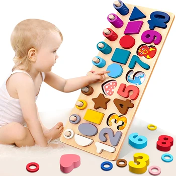 Horúce Deti Eduactional Hračky Multi-funkcia Logaritmická Rada Montessori Vzdelávacích Drevené Hračky Pre Deti, Drevené Hračky Matematika