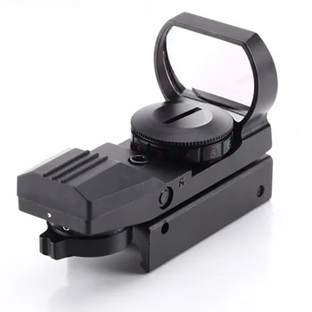 11 mm/20 mm Železničnej Riflescope Lov Holografická Optika Red Dot Sight Reflex 4 Reticle Taktické Rozsah Collimator Pohľad