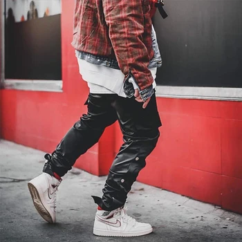 Cargo Nohavice Mužov 2020 Kanye Hip Hop Streetwear Jogger Nohavice Na Suchý Zips, Nohavice Telocvične, Fitness Príležitostných Bežcov Tepláky Mužov Nohavice