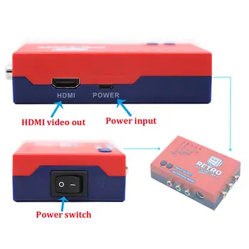 Vysoká Kvalita 480p HDMI Prevodník Nula Mas Video Audio Adaptér Box Pre RetroScaler2x PS2 N64 NES Saturn MD1 Stroj Hra
