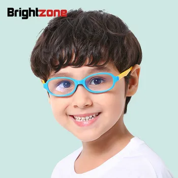 Brightzone 2018 Nový Chlapec Dievča Anti Modré Svetlo Herný Počítač Okuliare Deti Silica Gel Sklo Módne Rám Okuliare Najlepšie Tmall