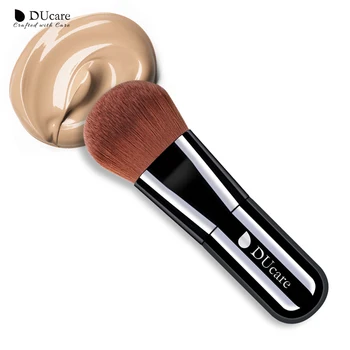 Ducare 1pcs Profesionálne Nadácie Kefa kvalitný make-up štetce, hnedá Syntetické Vlasy s Box make-up Štetec Základné Nástroje
