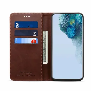 Prípadoch Pre Samsung Galaxy S20 Ultra S20 Telefón Prípade Kože Flip Peňaženky, Magnetický Kryt S Držiteľom Karty Knihy Coque Fundas