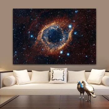 Vesmír, vesmír A Hviezdy, Hviezdne Nebo Planéty, olejomaľba na Plátne, Plagáty a Vytlačí Cuadros Wall Art Obrázky Pre Obývacia Izba