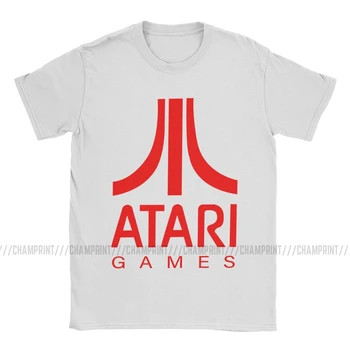 Novinka Atari Hier Logo T-Košele pre Mužov Posádky Krku T Shirt Atari v Arcade Nadšencov Krátke Sleeve Tee Tričko Letné Oblečenie