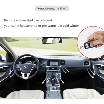 EASYGUARD PKE auto alarm systém s diaľkovým auto štart pasívne keyless entry tlačidlo štart dotykový vstup auto alarm, diaľkové