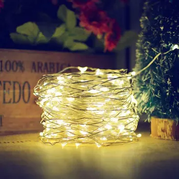 LED Vonkajšie Solárne Lampy String Svetlá 5/10/20/24M Víla Sviatok Vianočný Večierok Garland Strany Garland Solárne Záhradné Nepremokavé