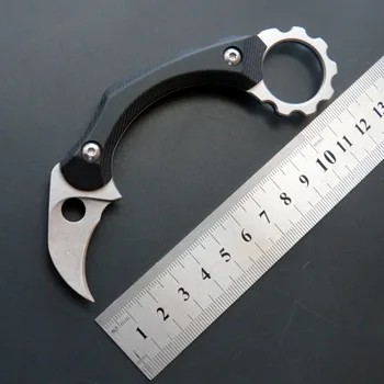 Eafengrow C1105 Rovný Nôž kameň-Umývanie Povrchu Kotúča + D2 ocele nástroj Lovecký Nôž Outdoor Camping EDC nôž