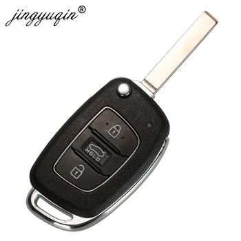 Jingyuqin originálnych Dielov 3 Tlačidlo Flip Diaľkové Auto Kľúč Pre Hyundai Verna RKE-4F30DJ2837 433.95 434Mhz 4D60 Pôvodné