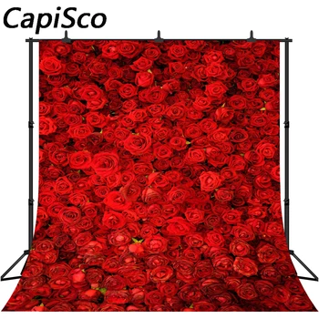Capisco Vinyl Fotografie Pozadí Prispôsobené Kvety Valentín Počítač vytlačené Svadobné Pozadia pre Photo Studio