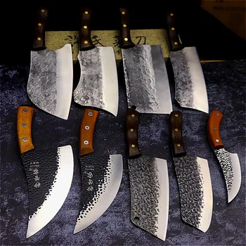 Mangán-oceľové kovanie ostrý nôž šéfkuchára domácnosť kuchynský nôž multi-purpose kuchár nôž slicer boning nôž nôž boning