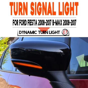 2 ks Na Ford Fiesta 2008-2017 B-Max 2008-2017 Dynamické Zase Signálne Svetlo LED, Bočné Zrkadlo Indikátor Blinker na Čítanie