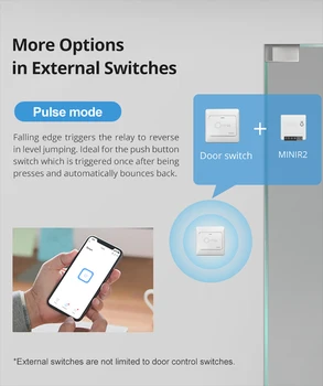 Itead SONOFF Mini R2 DIY WiFi Prepínanie Dvoch Spôsobom Smart Switch Diaľkové Ovládanie cez eWeLink Podporu APP Alexa Domovská stránka Google IFTT